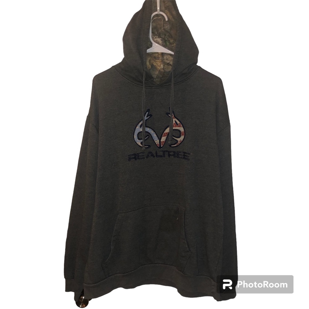Gray/Camo XL Realtree Hoodie